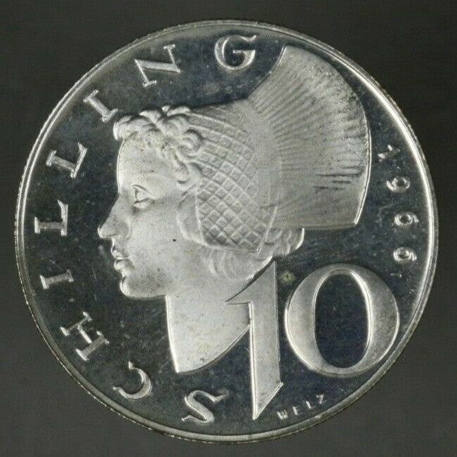 Austria 1966 Proof Set 9 Coins Scarce B194