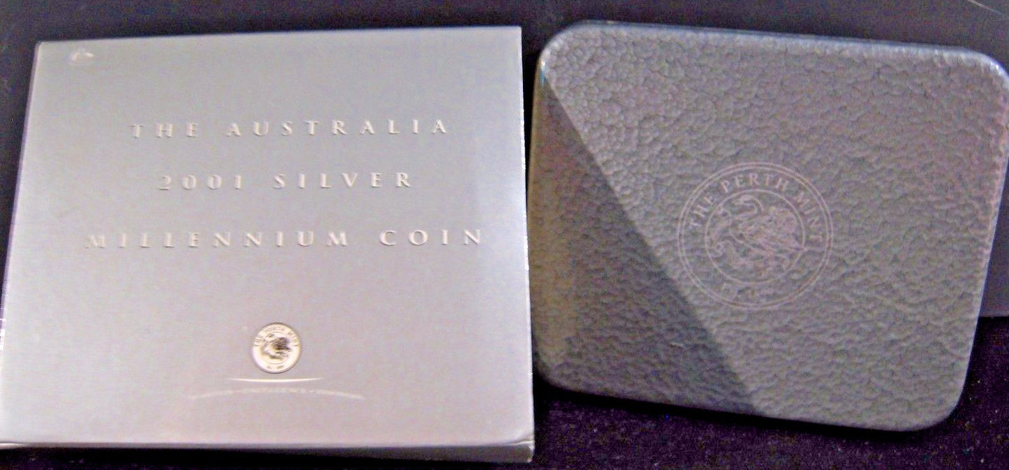 2001 Australia $1 Dol. 1oz Silver Millennium PL Coin