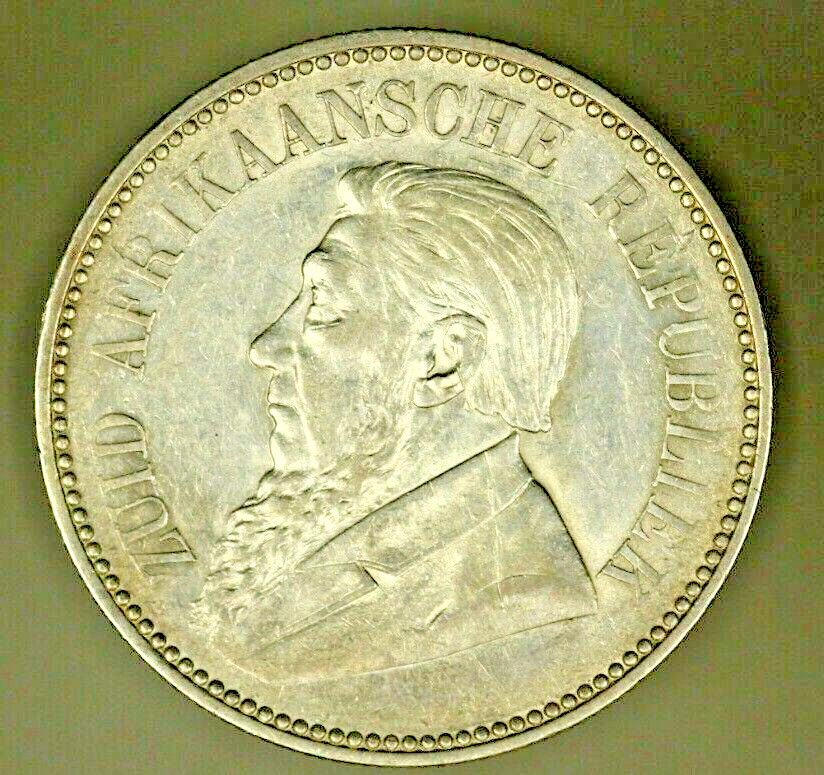 South Africa Silver 2 1/2 Shilling 1897 AU A646