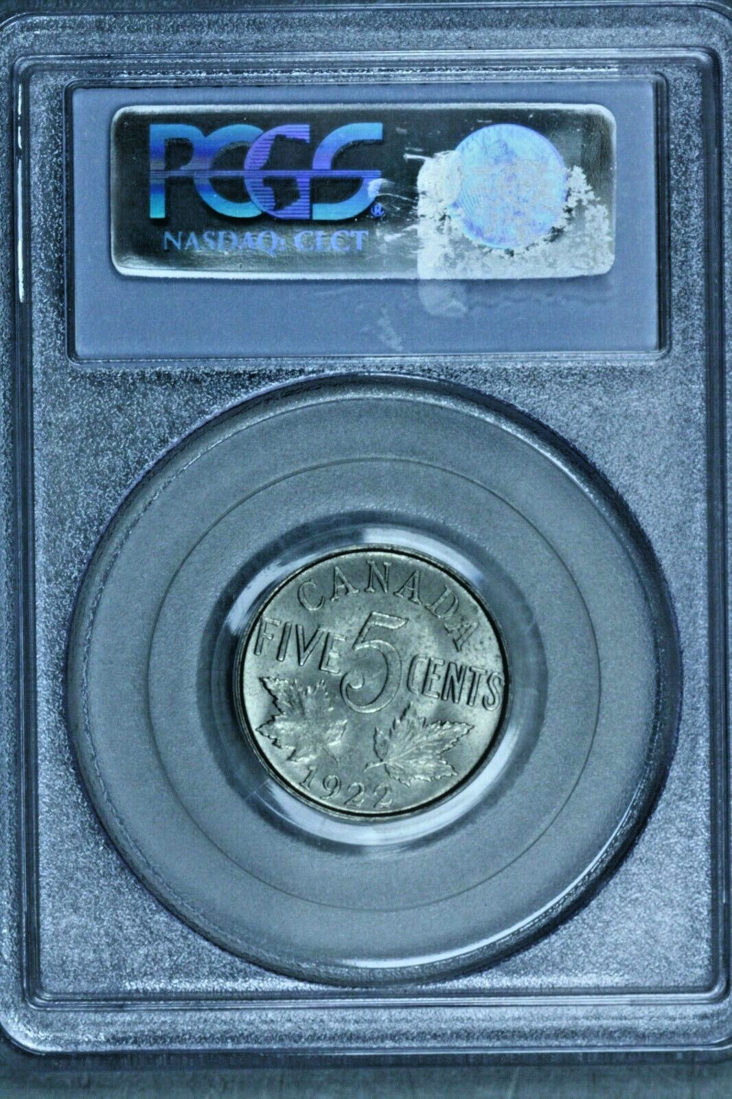 Canada 5 Cents 1922 Far S PCGS MS63 S162
