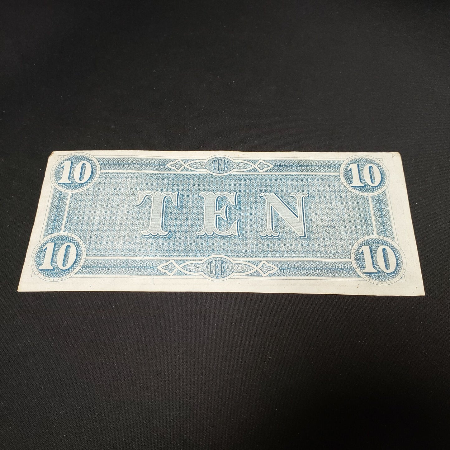 Confederate States of America Richmond 1864 $10 T-68 F over A variety