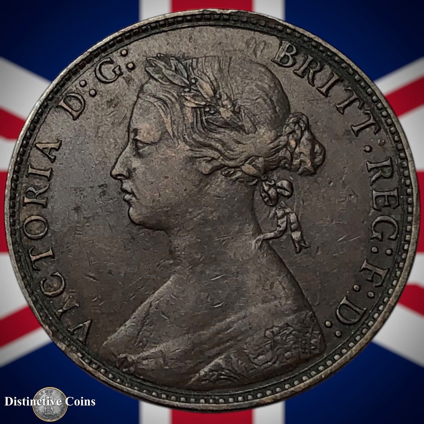 Great Britain 1875 Half Penny 1/2d GB5516
