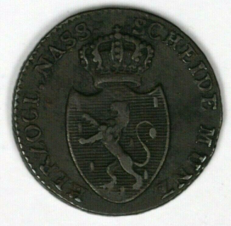 Nassau 1808 Kreuzer VF+ A2711