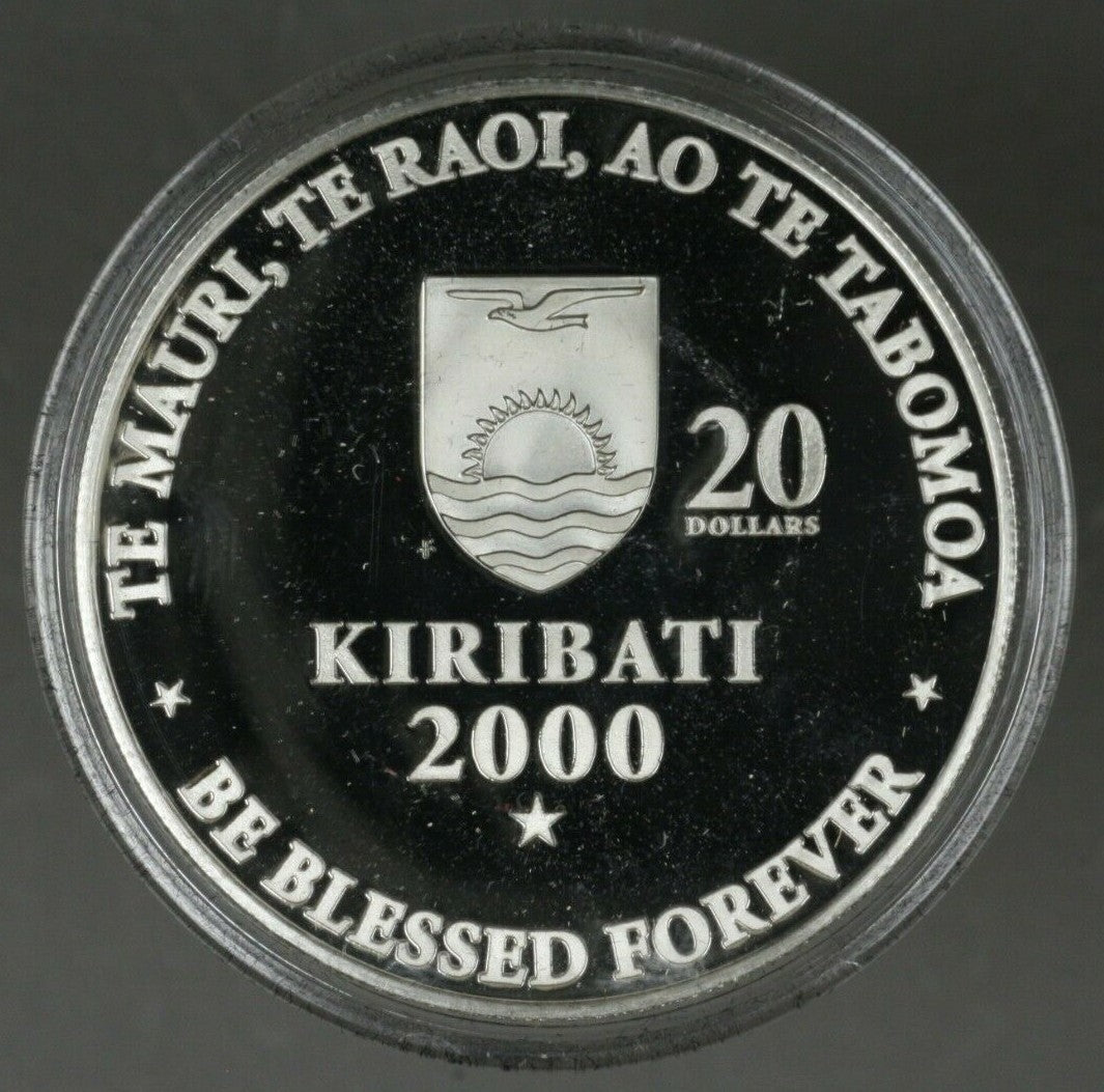 Kiribati 2000 $5 $10 $20 Millennium Set in Box PS 4 B195