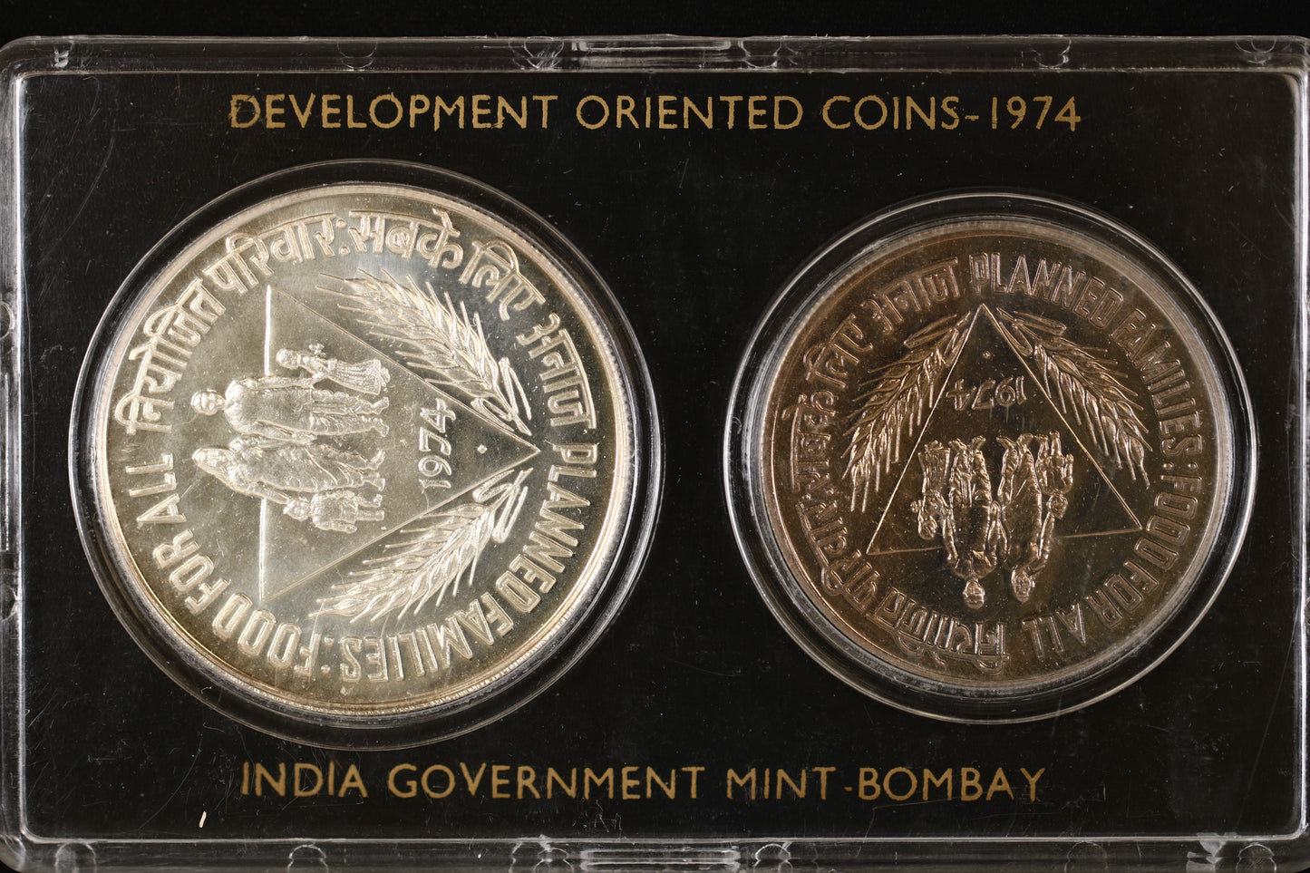 India 1974 Development Oriented Coin Set A3509