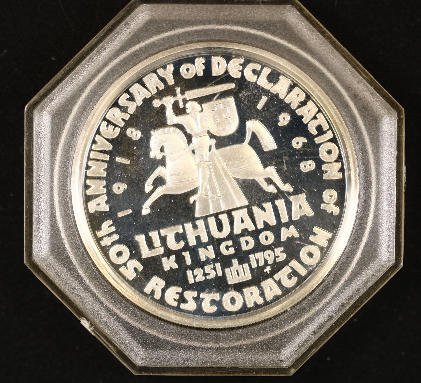 Lithuania 1968 commemorative 50th Anniversary of the Declaration of Restoration of the Kingdom of Lithuania A3513