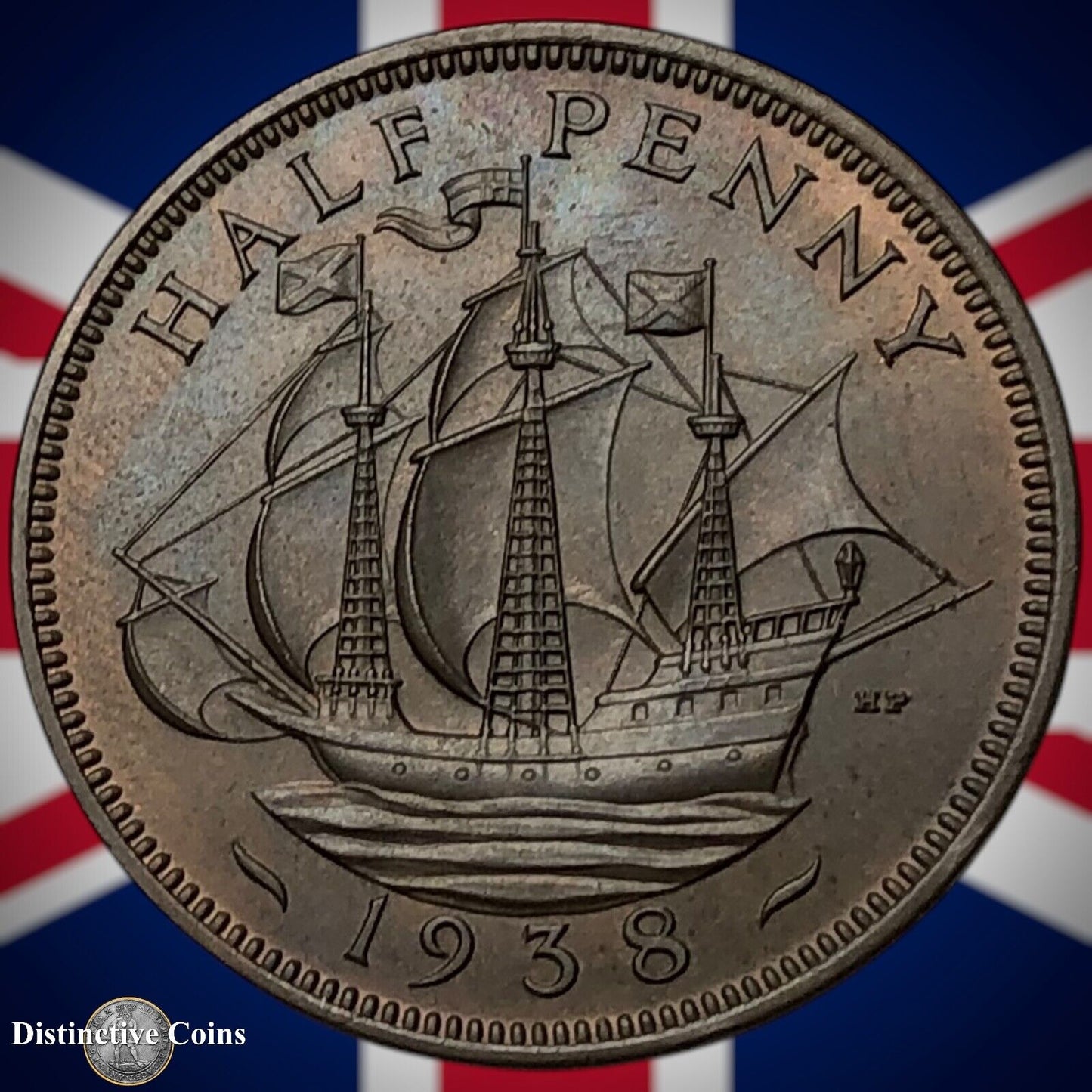 Great Britain 1938 Half Penny 1/2d GB6010