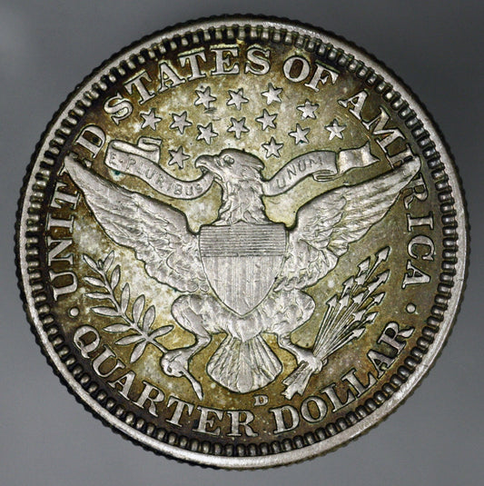 US 1916 D Barber Quarter  A3334