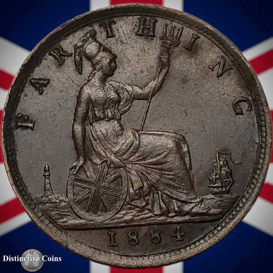 Great Britain 1884 Farthing 1/4d GB4106