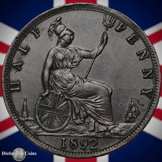 Great Britain 1892 Half Penny 1/2d GB5701