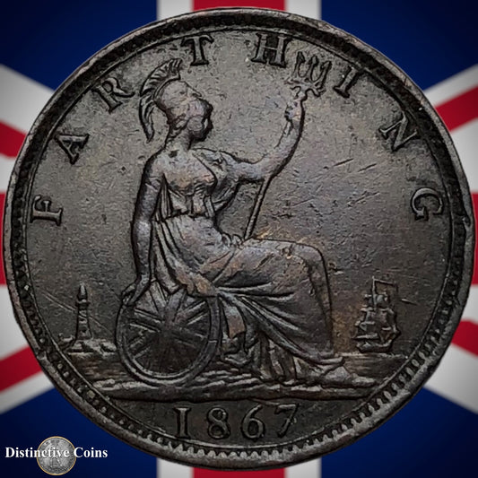 Great Britain 1867 Farthing 1/4d GB3607