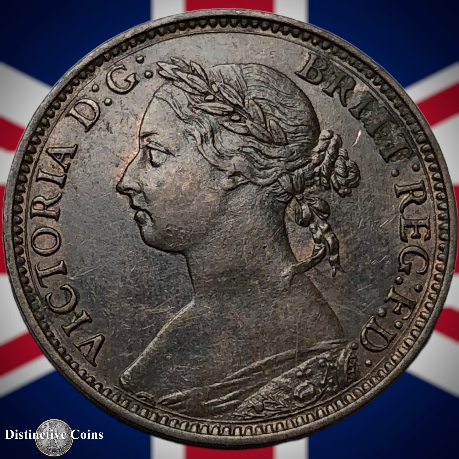 Great Britain 1893 Farthing 1/4d GB4369