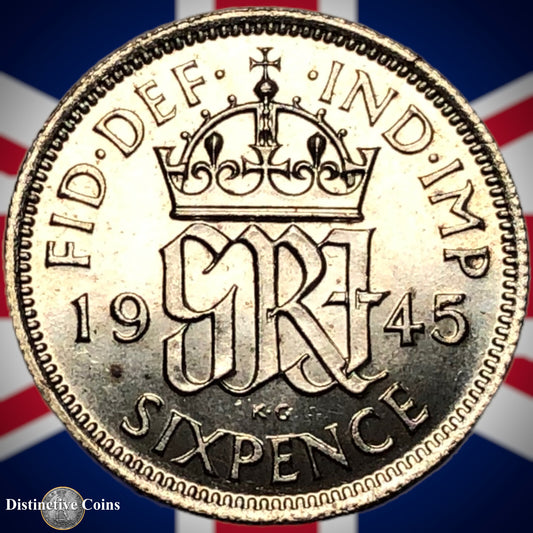 Great Britain 1945 Six Pence GB1761