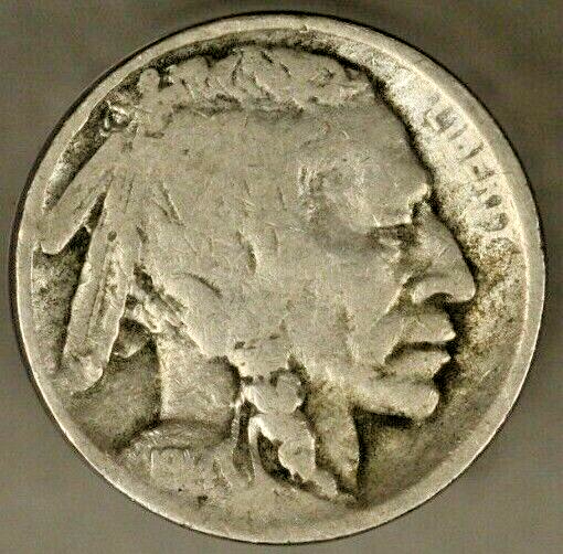 1914 S Buffalo Nickel Circulated      
