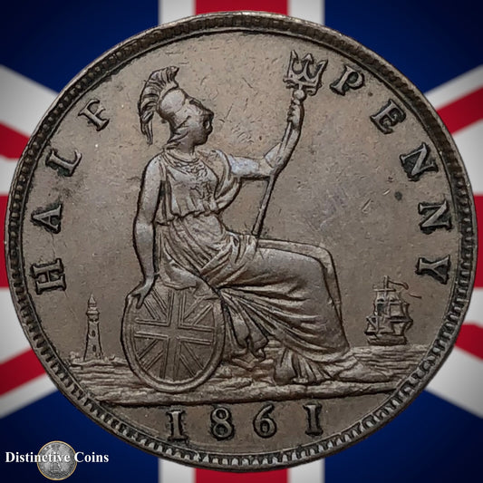 Great Britain 1861 Half Penny 1/2d GB5389