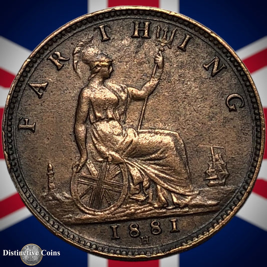 Great Britain 1881 H Farthing 1/4d GB3975