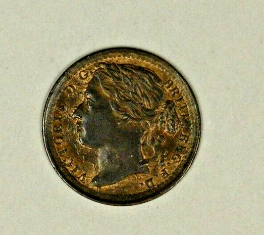 Great Britain 1/3 Farthing 1866  UNC - some Red   A745