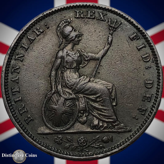 Great Britain 1828 Farthing 1/4d GB3335
