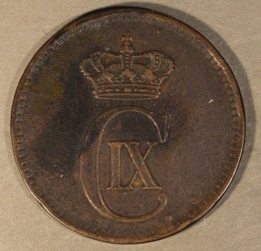 1875 Denmark 5 Ore Circulated      