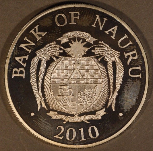 2010 Nauru, Bank of, $10  Pope John Paul II Death 