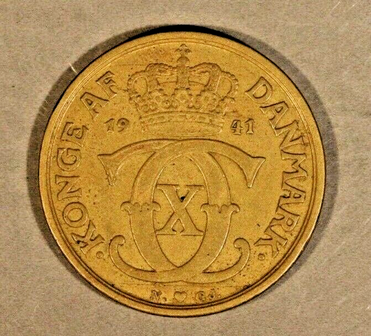 1941 n GJ Denmark Krone Circulated  