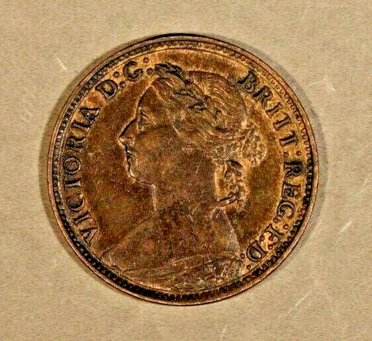 1891 Great Britain Farthing Nice      