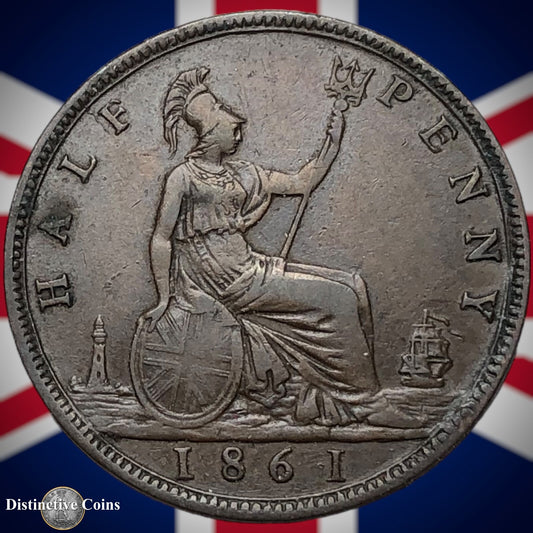 Great Britain 1861 Half Penny 1/2d GB5366