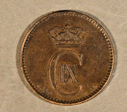 1880 CS Denmark 2 Ore Extra Nice Details      