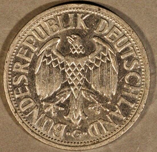 1951G West Germany 2 Mark Extra Nice Key Date        