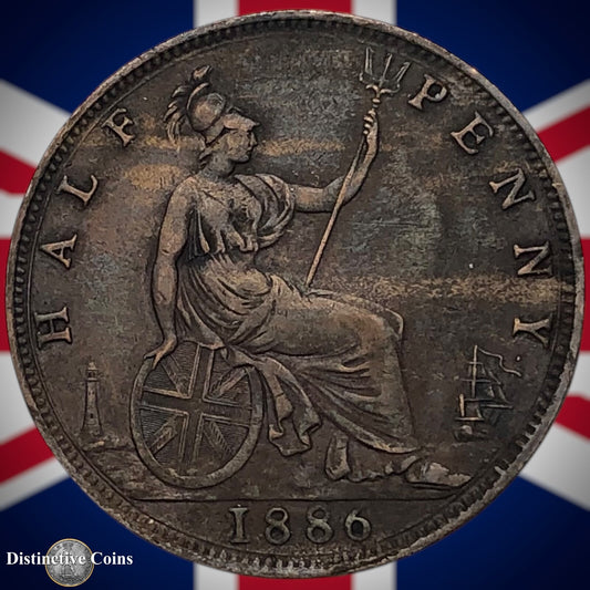 Great Britain 1886 Half Penny 1/2d GB5587