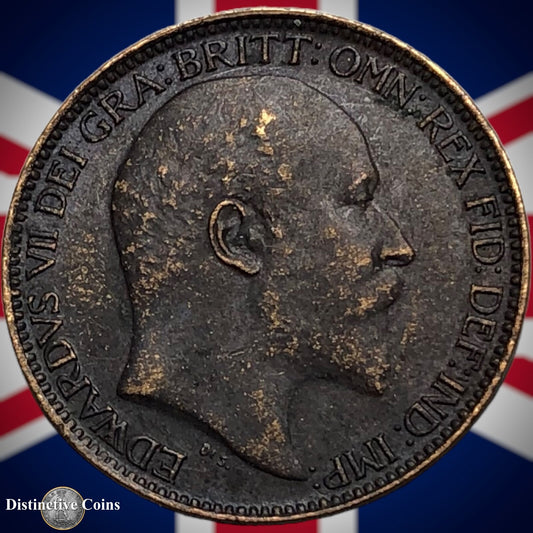 Great Britain 1907 Farthing 1/4d GB4600