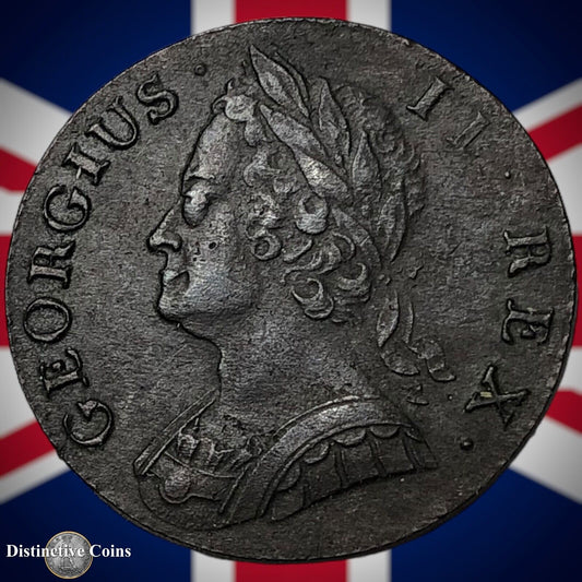 Great Britain 1743 Half Penny 1/2d GB5081