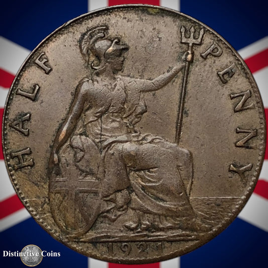 Great Britain 1921 Half Penny 1/2d GB5877