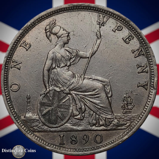 Great Britain 1890 Penny 1d GB6519