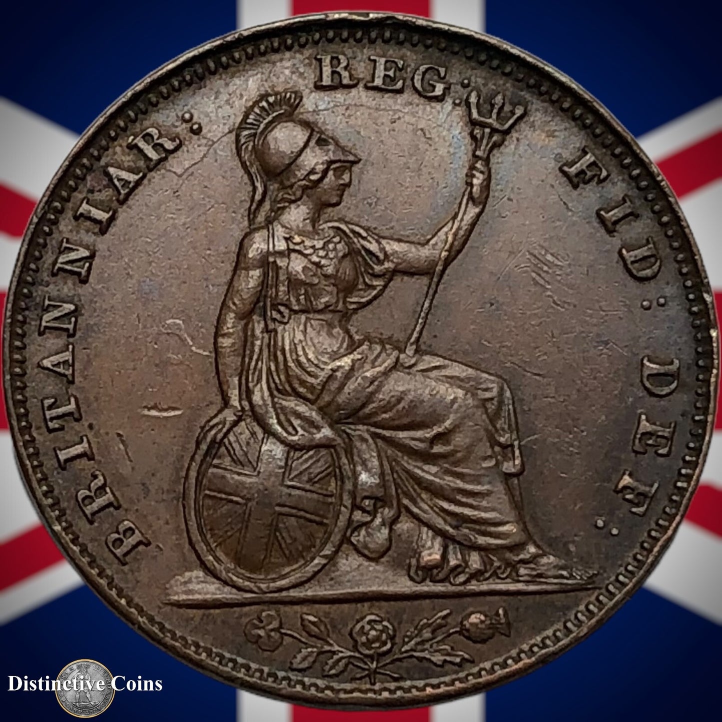 Great Britain 1838 Farthing 1/4d GB3398