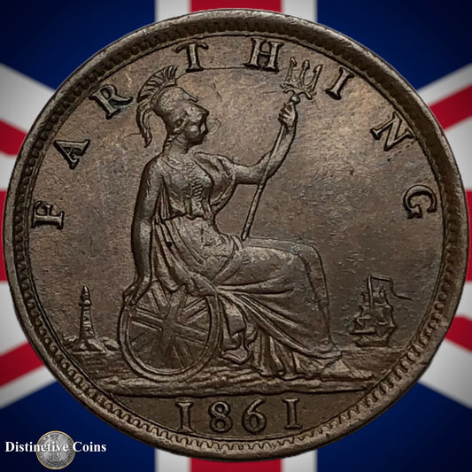 Great Britain 1861 Farthing 1/4d GB3491