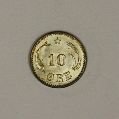 Denmark 1899 10 Ore  