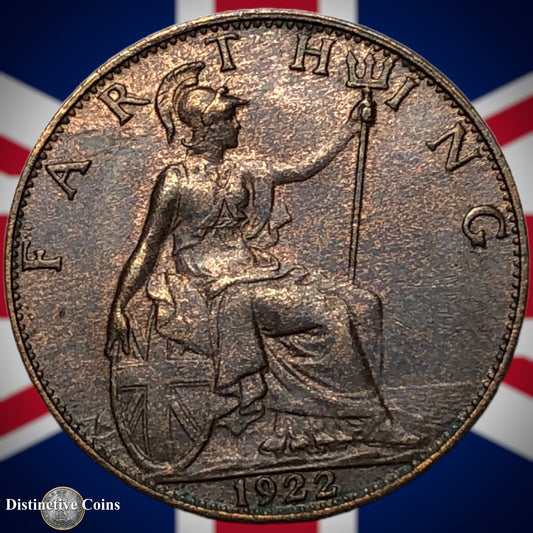 Great Britain 1922 Farthing 1/4d GB4752