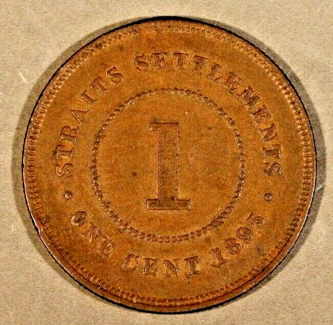 1895 Straits Settlements Cent Nice !    