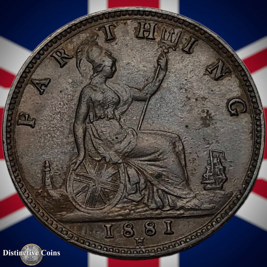 Great Britain 1881 H Farthing 1/4d GB4016