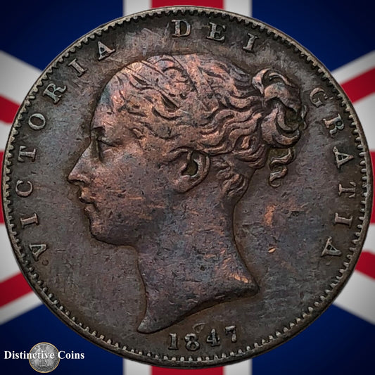 Great Britain 1847 Farthing 1/4d GB3420