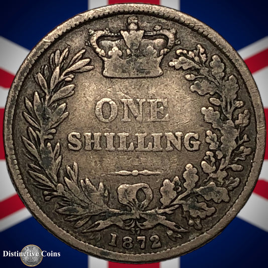Great Britain 1872 British One Shilling GB0323