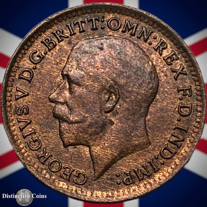 Great Britain 1913 Third Farthing 1/3 Penny GB3043