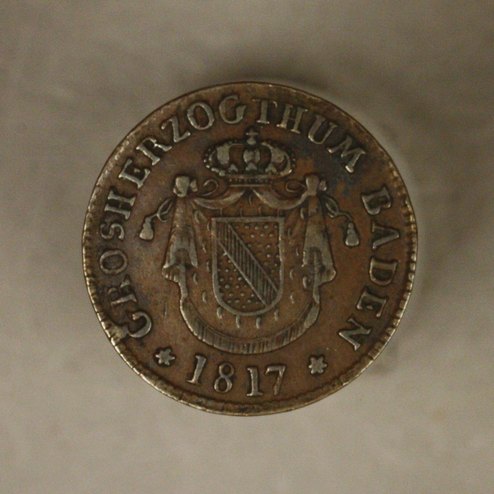 Baden 1817 1/2 half Kreuzer 