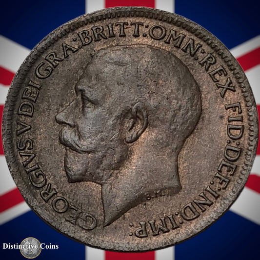Great Britain 1919 Farthing 1/4d GB4730