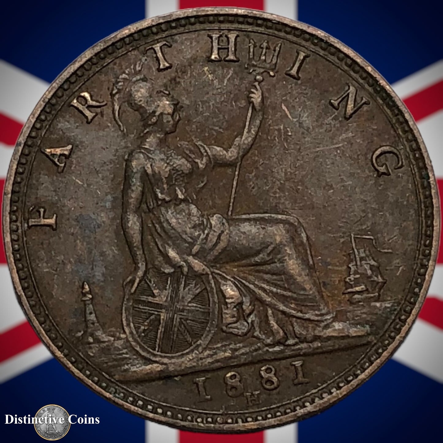 Great Britain 1881 H Farthing 1/4d GB3885