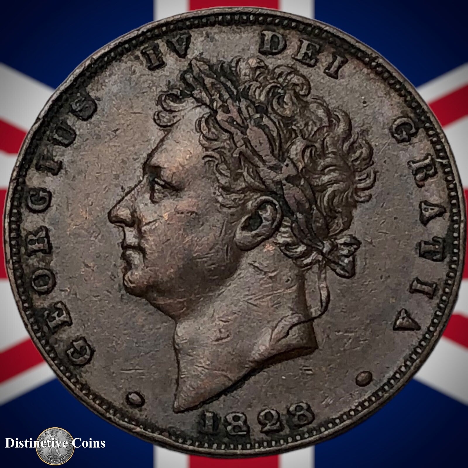Great Britain 1828 Farthing 1/4d GB3334