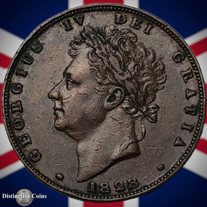 Great Britain 1828 Farthing 1/4d GB3334