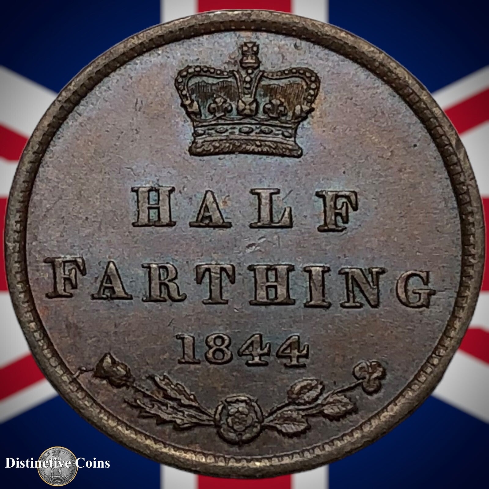 Great Britain 1844 Half Farthing 1/2 Penny GB3117