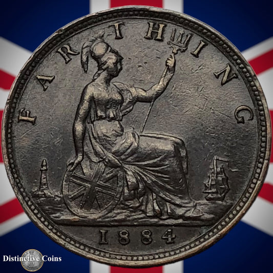 Great Britain 1884 Farthing 1/4d GB4098